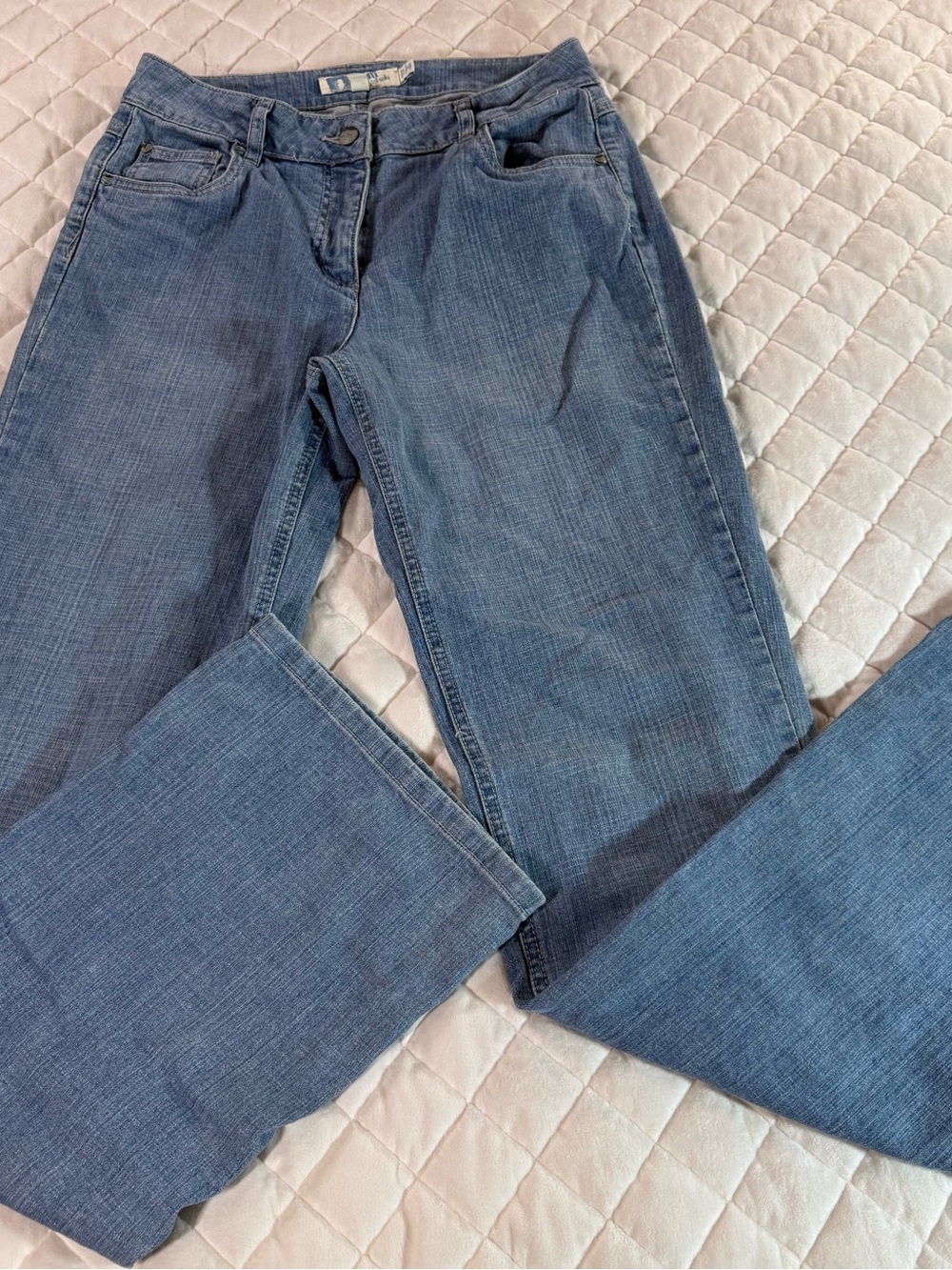 Long Tall Sally Mid Rise Flare Jeans Medium Wash Tall Size US 8 x 36"